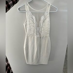 White Lulu’s bodycon dress